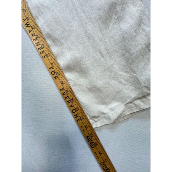 Crossroads Women's Linen Capri Pants Drawstring Size 20W Beige Stretch Casual - Picture 8 of 13